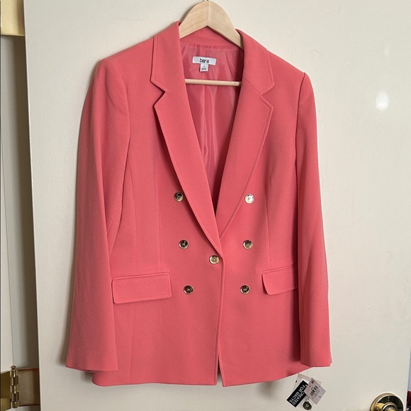 Bar III Jackets & Blazers - Bar III Coral Double-Breasted Blazer with Gold Buttons